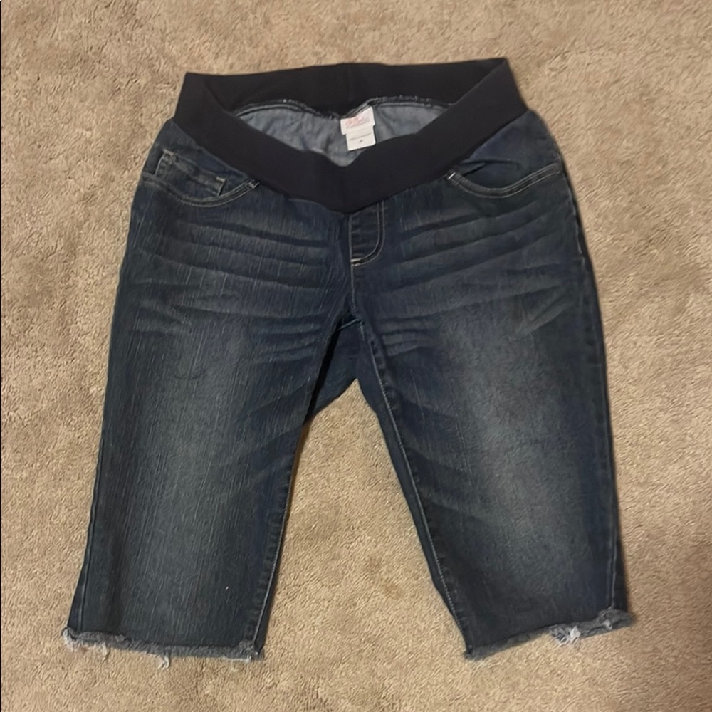 Motherhood Blue Maternity Jeans with Elastic Waistband
